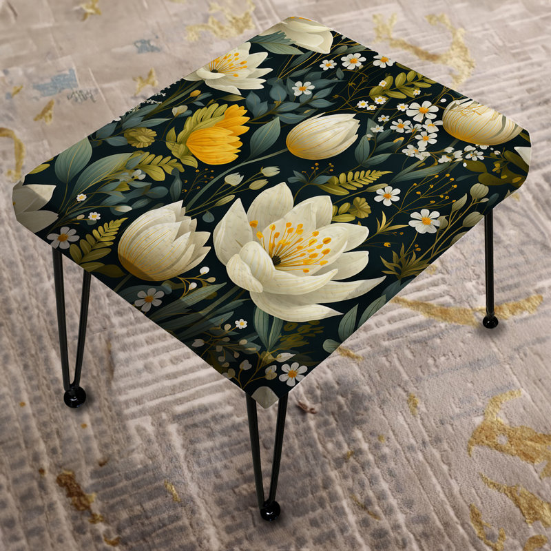 Boho Botanicals Garden - Botanical Rectangle Ottoman
