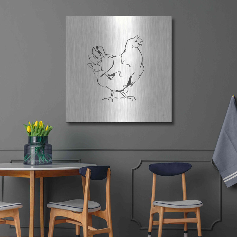 Poulet Line I, H 36 po x l 36 po