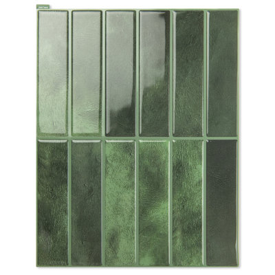 Carrelage mural amovible en vinyle 11,4 po x 9 po pour dosseret auto-adhésif (ensemble de 10)
