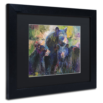 « art bearfamily », reproduction sur toile