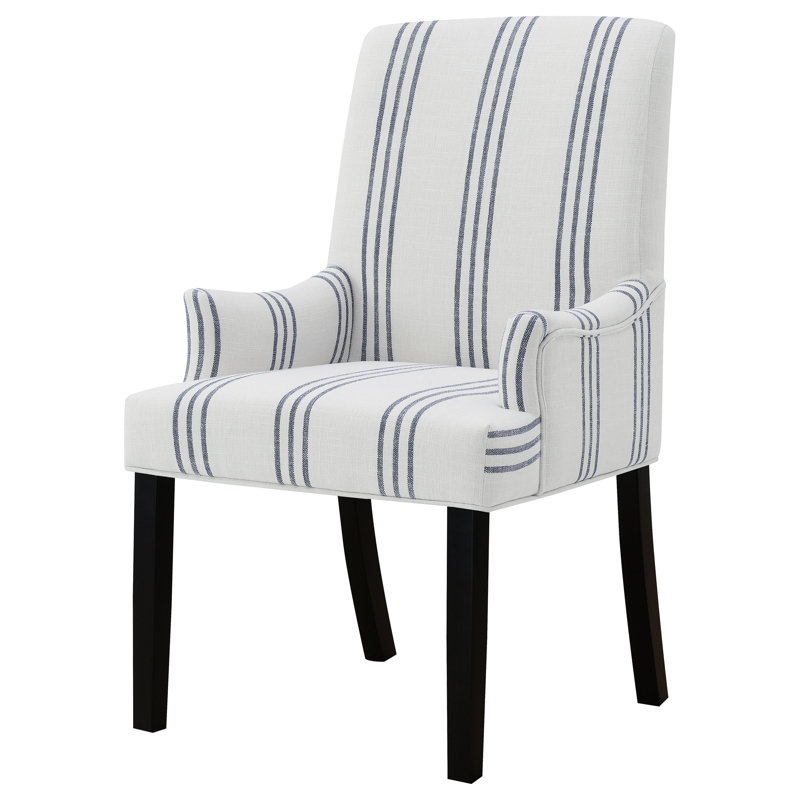 Chaise avec accoudoirs rembourrée Hanlon beige