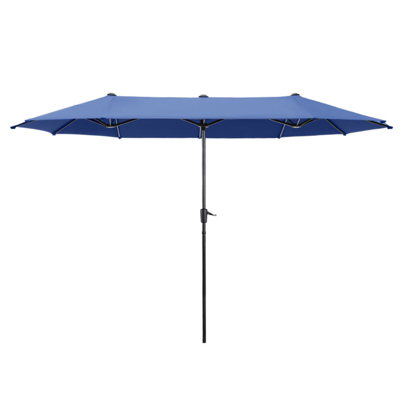 Parasol de marché rectangulaire 13 pi Aletse, Haze Blue