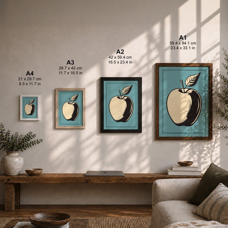 Apple Study Botanical - Print, Unframed, A2 - 59.4 x 42.0 cm
