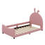 Upholstered Daybed With Rabbit Ear Shaped Headboard