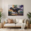 «Dinosaur Ankylosaurus», art mural en métal mauve-1730850124
