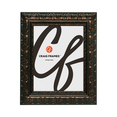 Cadre photo Craig Frames 24 x 36 pouces, noir-bronze, style Bravado, moulure en MDF de 2 pouces, finition peinte, vitre en plexiglas et système d'accrochage inclus.