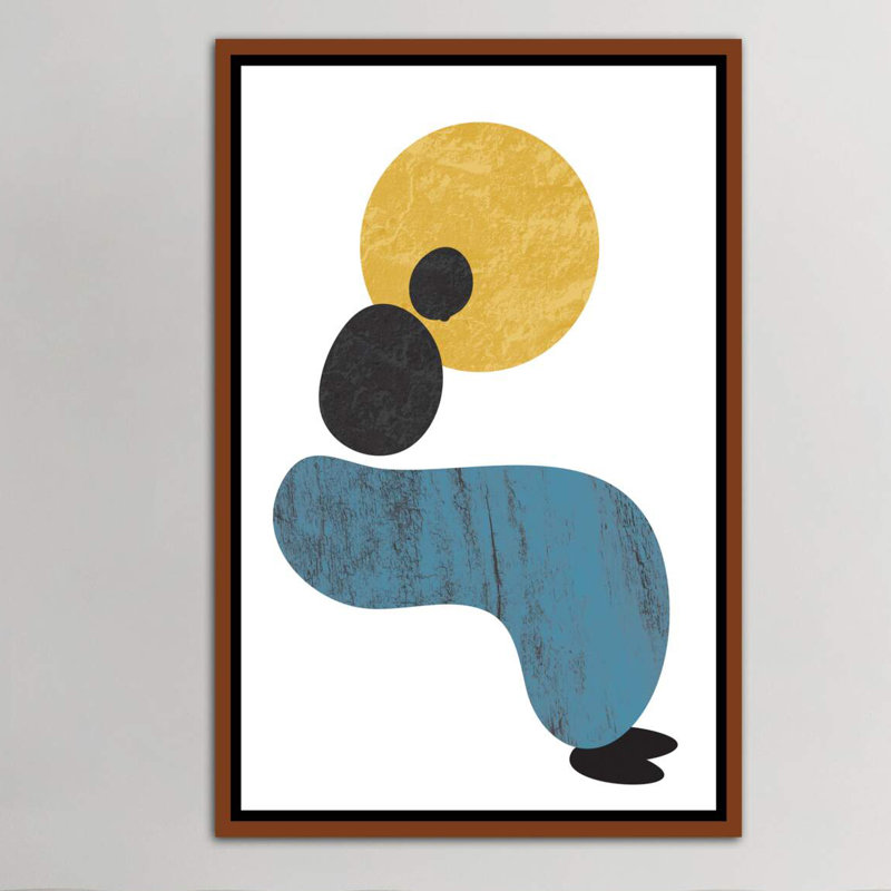 « abstract lady » par flatowl-impression sur image, Toile avec cadre en bois classique, H 48 po x l 32 po x P 1,5 po
