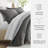 7-Piece Reversible Bedding Bundle - Solid Comforter and Patterned Sheet Set-99311802-99311799
