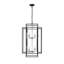 Lustre suspendu moderne 18 lumières noir et chrome 18 po-321073731