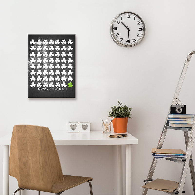 « chance of the irish », impression sur toile, H 16 po x l 12 po x P 0,75 po
