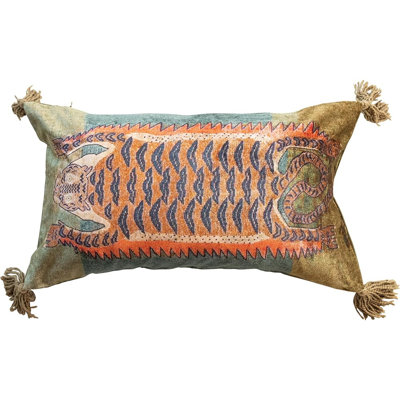 Animal Print Cotton Throw Pillow