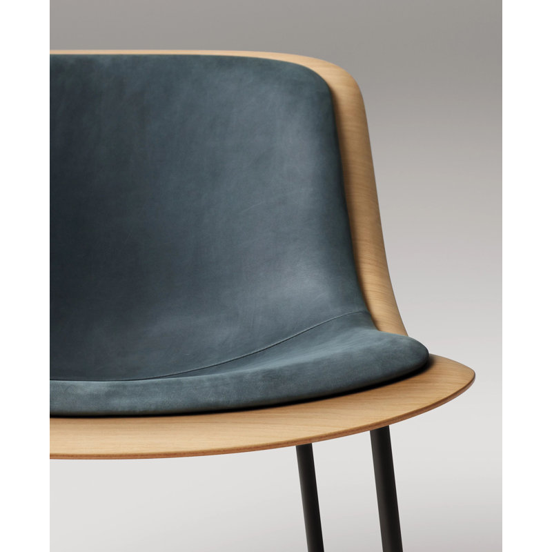 Nonesuch Lounge Chair, Ink Genuine Leather