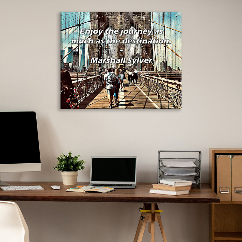 «Artsy Quote» par Marshall Sylver, toile tendue avec châssis, H 17 po x l 24 po