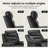 Leather Power Recliner Chair with Triple Motor Adjustment, USB/Type-C Charging & 7-Color LED Lighting – Home Theater Seating-1591968606