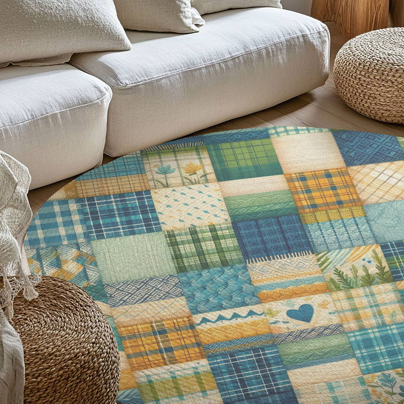 Tapis tressé Traditional, Rond 5 pi