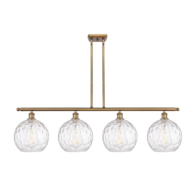 Cindi 4 - Light Kitchen Island Pendant, LED, Brushed Brass