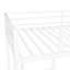Lit simple en métal sur lit superposé - caractéristique de qualité de fabrication, réduction du bruit substantielle, garde-corps ajouté, blanc et stable, réduit considérablement, installé