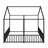 Metal Twin Size House Platform Beds-762287826