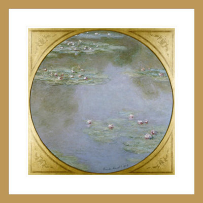 «Waterlilies» par Claude Monet, impression giclée encadrée