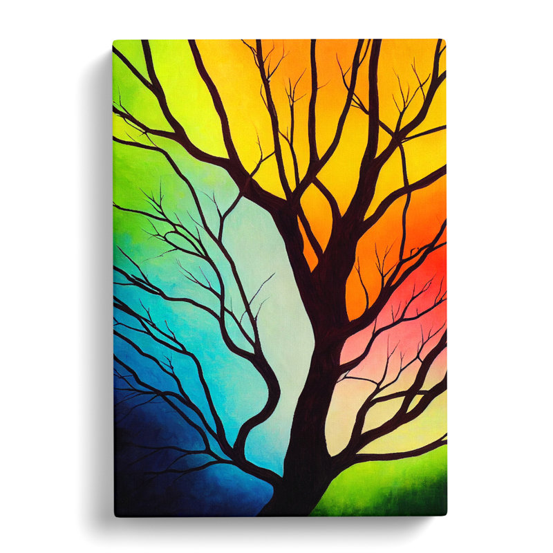 Tree Abstract in Colour Vol.5 - Wrapped Canvas, 60cm H x 40cm W x 3cm D