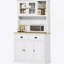 Armoire de cuisine autoportante, cadre décoratif en bois-1226505978