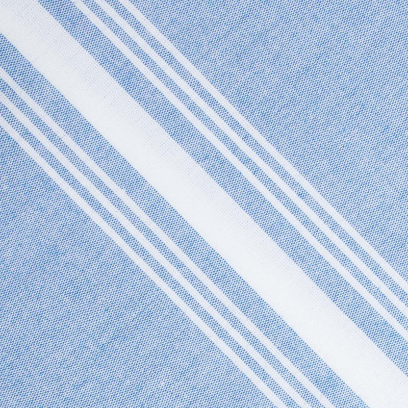 Ensemble de 12 serviettes de table rayées 18 x 22 pouces Arkwright Home, Bleu ciel