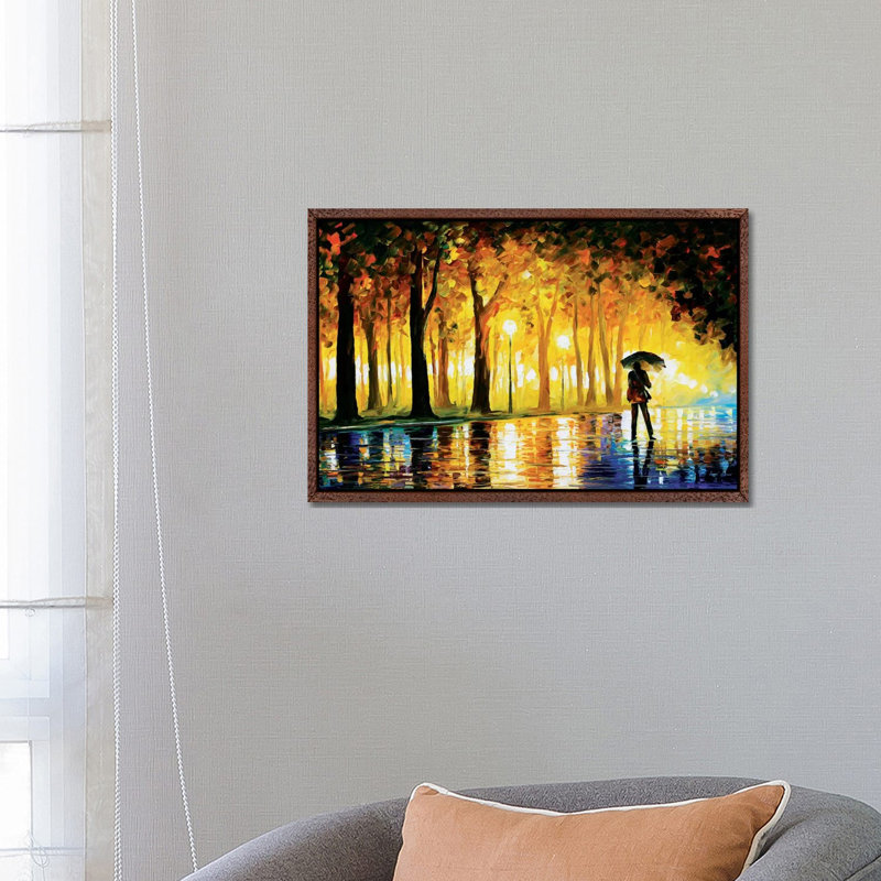 Bewitched Park by Leonid Afremov - Painting on Canvas, 66.04 cm H x 45.72 cm W, Classic Wood Framed Canvas
