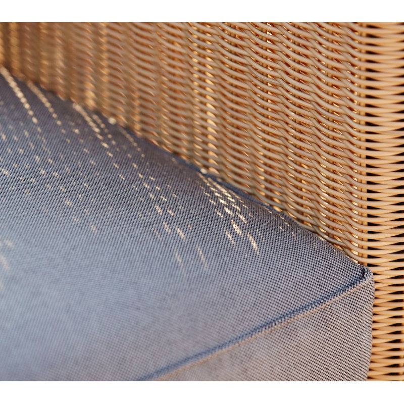 Outdoor Armchair, Taupe, Natural