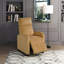 Fauteuil inclinable jaune moderne en velours côtelé doux - Structure en bois massif, meubles de salon-804389752