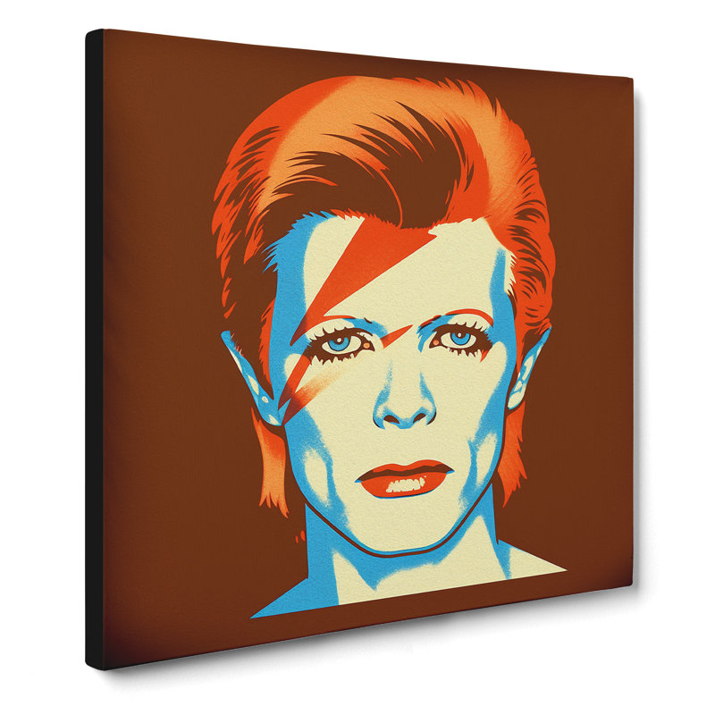 David Bowie Retro No.1 - Wrapped Canvas