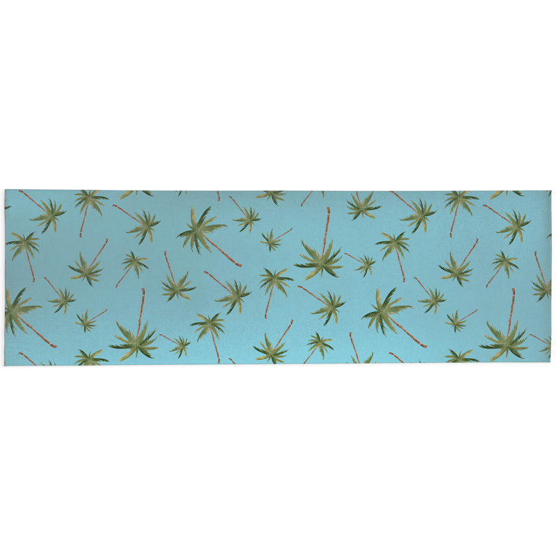 Summer Palms Outdoor Rug, Runner 2'6" x 8'