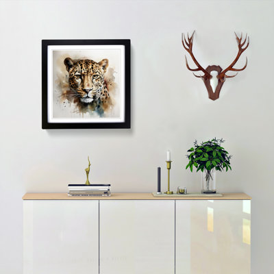 Leopard Watercolour No.1 - Framed Print