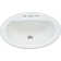 Proflo 16.5'' White Vitreous China Oval Bathroom Sink with Overflow