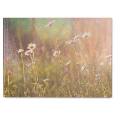 Chamomile Glass Chopping Board