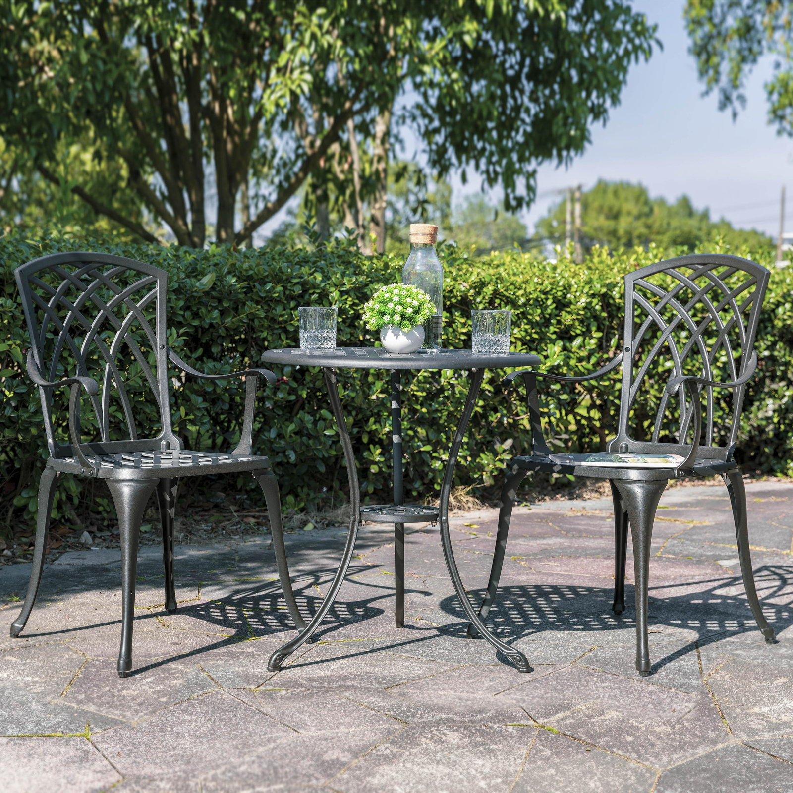 Aatifa 24" Patio Bistro Set, No