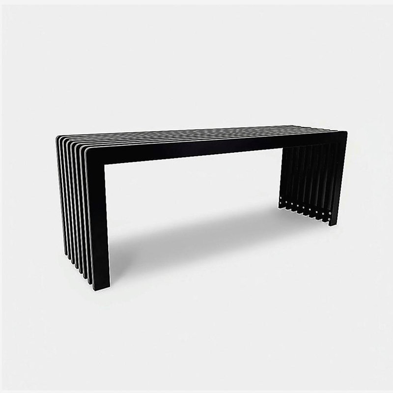 Dune Rounded Bench - Black