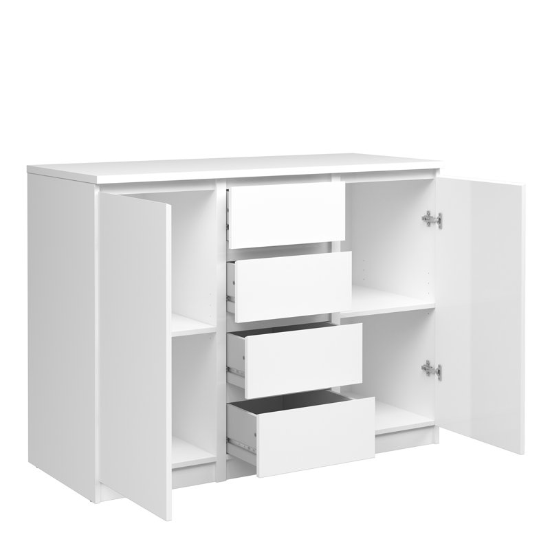 Caton Sideboard, White High Gloss