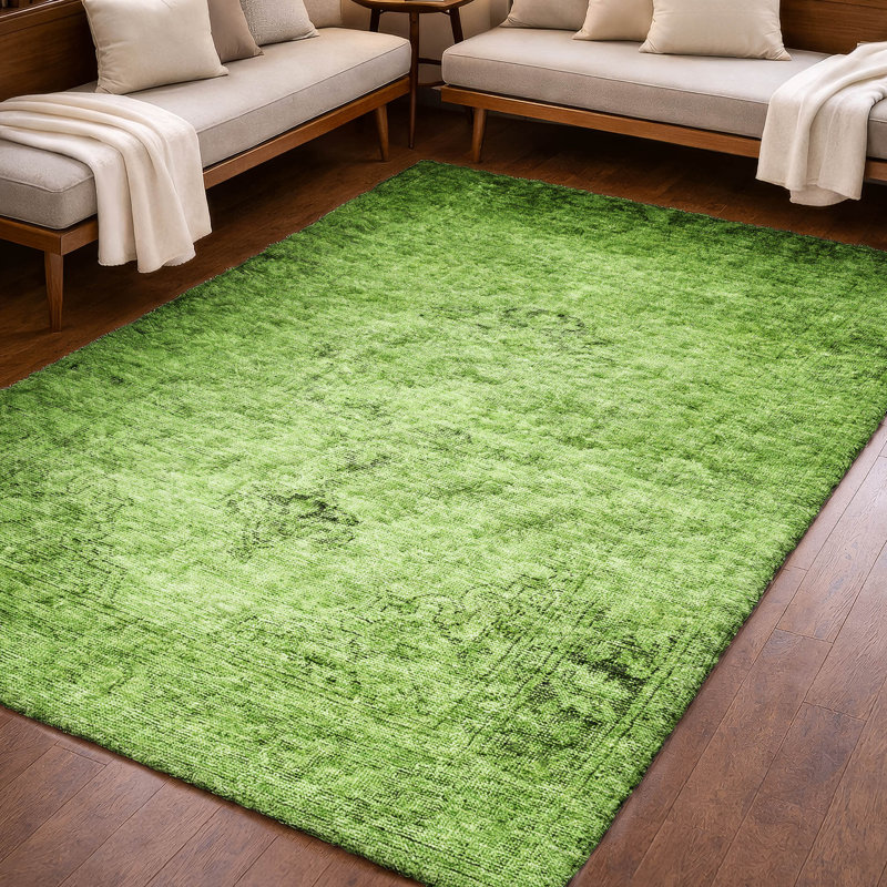Tapis oriental à poils longs Dream, Aloès, 5' x 7'6"