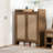 Large Capacity 6-Tier Shoe Cabinet Set Of 2, Farmhouse Rattan Shoe Storage Organizer With Adjustable Shelves And Doors, Entryway Hallway Wooden Storage Cabinet-669244948