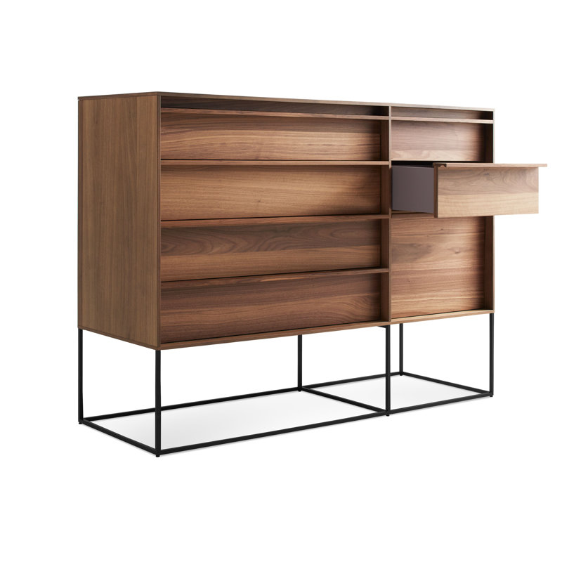 Rule 7 - Drawer Dresser, Black/Walnut