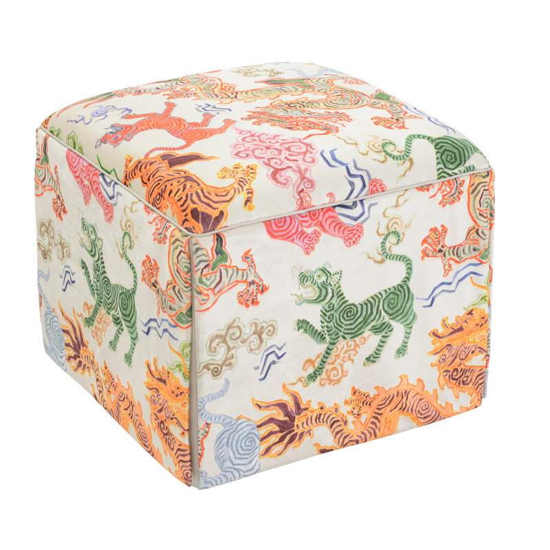 Chelsea Square Ottoman, Tibetan Tiger