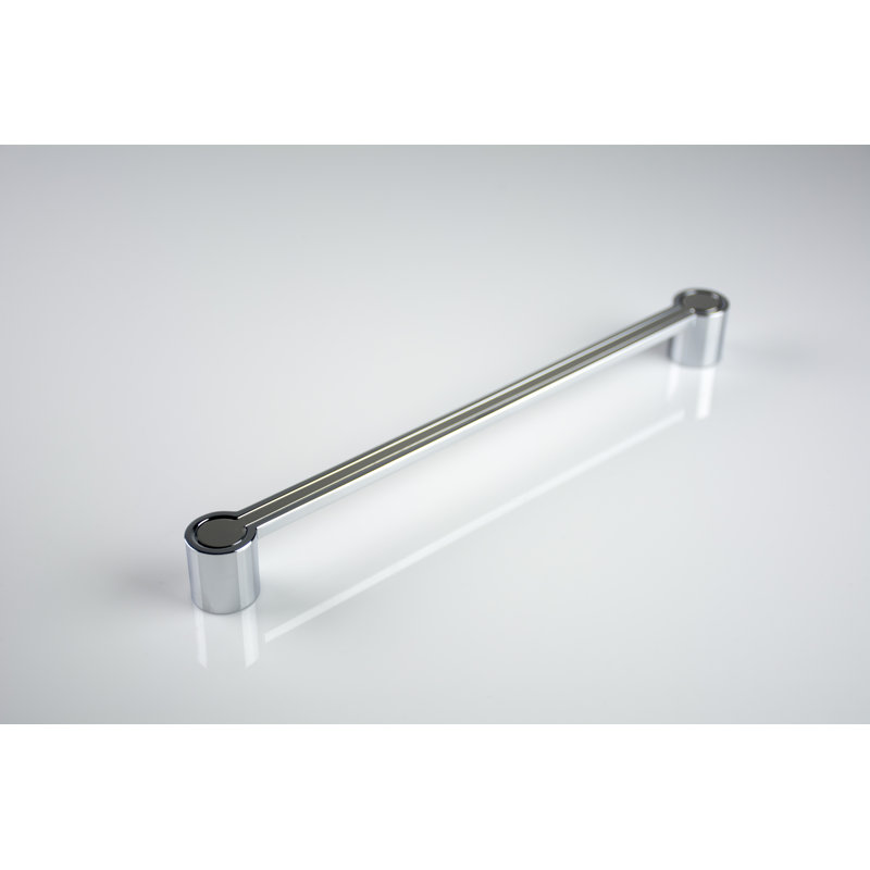 Poignée barre 8 3/4" au centre Olivia, Chrome poli