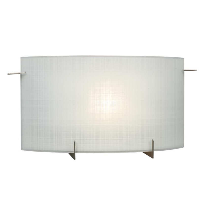 "Meuble-lavabo à une lumière Galaxy Lighting - Finition étain élégant avec verre de lin givré"