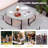 HDPE Picnic Table Bench Set With Umbrella Hole For 6-8-1250212118