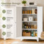 Armoire de cuisine en métal blanc Mikenlee-1486349822