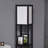Homcom Modern Floor Lamp With Shelves & Dual Ambient Lighting, Tall Standing Lamp For Living Room, Bedroom With Fabric Lampshade , Black