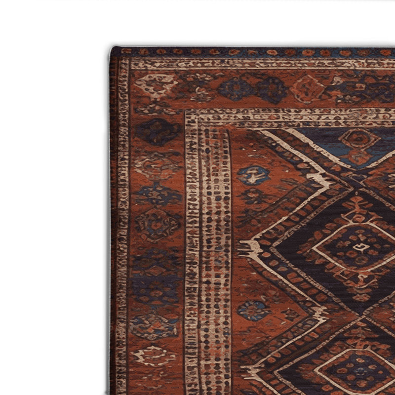 Tapis turc intérieur et extérieur noir, Rectangulaire 2 pi x 3 pi