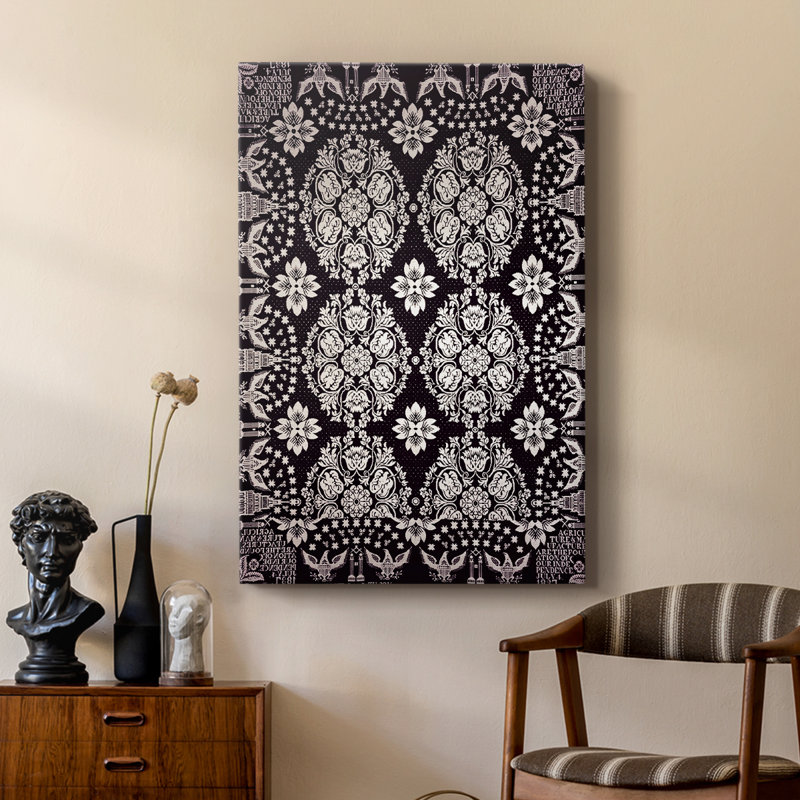 Impression abstraite rétro CXCVI - galerie sur mesure Cavas, H 27 po x l 18 po