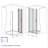 37-36 "X 72" Bifold Shower Door,  1/4"(6Mm)  Tempered Glass, Chrome Aluminum Frame, Explosion Proof Film