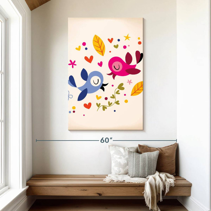 Brampt Bird Soulmates, 48" H x 32" W